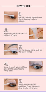 Semi-Permanent Lash Lift Kit Professional Eyelash Lifting Lamination Set Beauty Treatment Salon Home DIY Eyelashes Makeup Tools