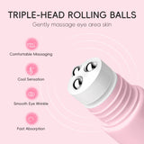 LAIKOU Sakura Roller Eye Serum 15ml Moisturizing Eye Care Reduce Dark Circles Puffiness Fine Lines Anti Aging Brightening Eye