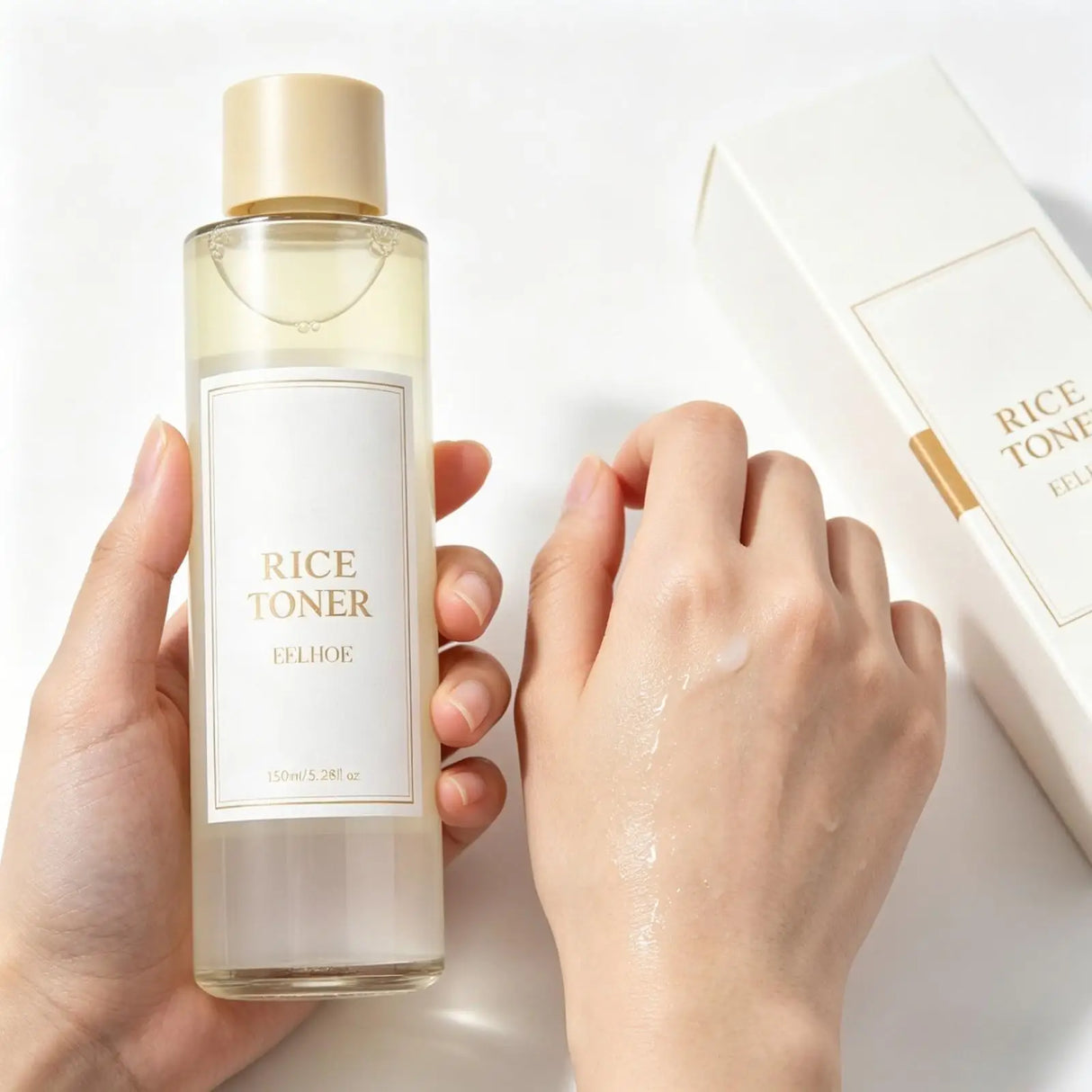 EELHOE Rice Toner Smooth Moisturizing Skin Barrier Repair Pore Minimizer Oil Control Refreshing Rice Toner for Face Care 150ml