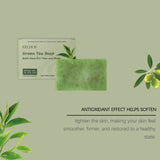 Eelhoe Green Tea Bath Soap Keep Moisturizing Dryness Removing Exfoliate Deeply Wash Reduce Dark Hand Made Body Nourishing Soaps