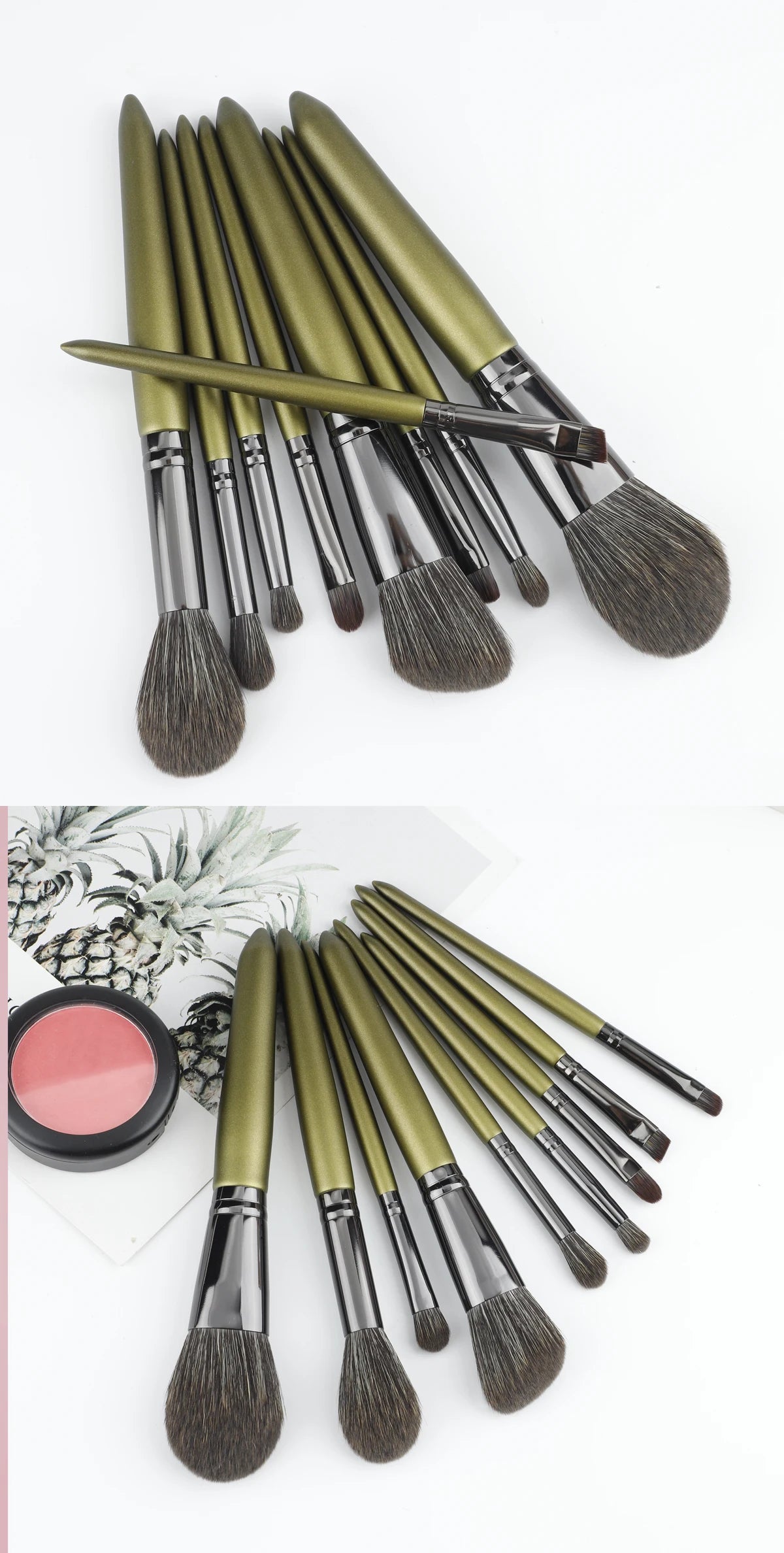 RANCAI 9PCS Makeup Brushes Set Eye Shadow Foundation Powder Contour Makeup Brush Cosmetic Beauty Tool Kit Free Shipping