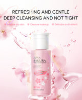 LAIKOU Portable Makeup Remover Lashes Cleansing Liquid Water Lip Eye Gentle Care Make-Up Travel Skin Remover Face Skincare 100ml