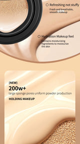 OCHEAL BB Cream Air Cushion Full Coverage Waterproof Long-lasting Concealer Cushion Compact Face Makeup Foundation CC Cream