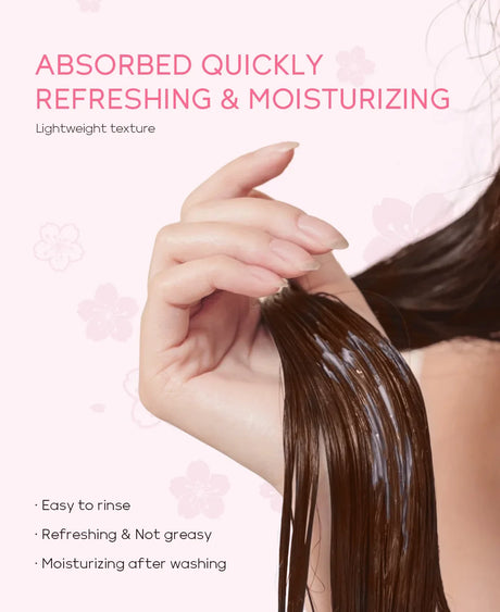 LAIKOU Japan Sakura Shampoo or Hair Conditioner Complex Oil Hair Care Repair Damaged Hair Repair Serum Oil Anti Hairs Loss