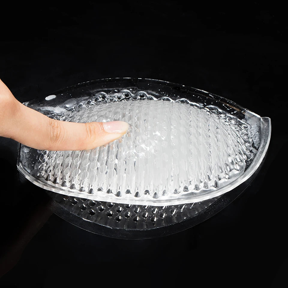 Reusable Breast Silicone Bra Inserts Swimsuit Bikini Cup Enhancer Silicone Adhesive Push Up Clear Gel Chest Pads Breast Lift Pad