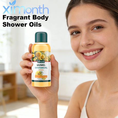 Ximonth Body Bath Oil Assist Cleaning Soften Skins Help Relax Mood Moisturize Skins Repair Dry Damaged Skin Fragrant Shower Oils