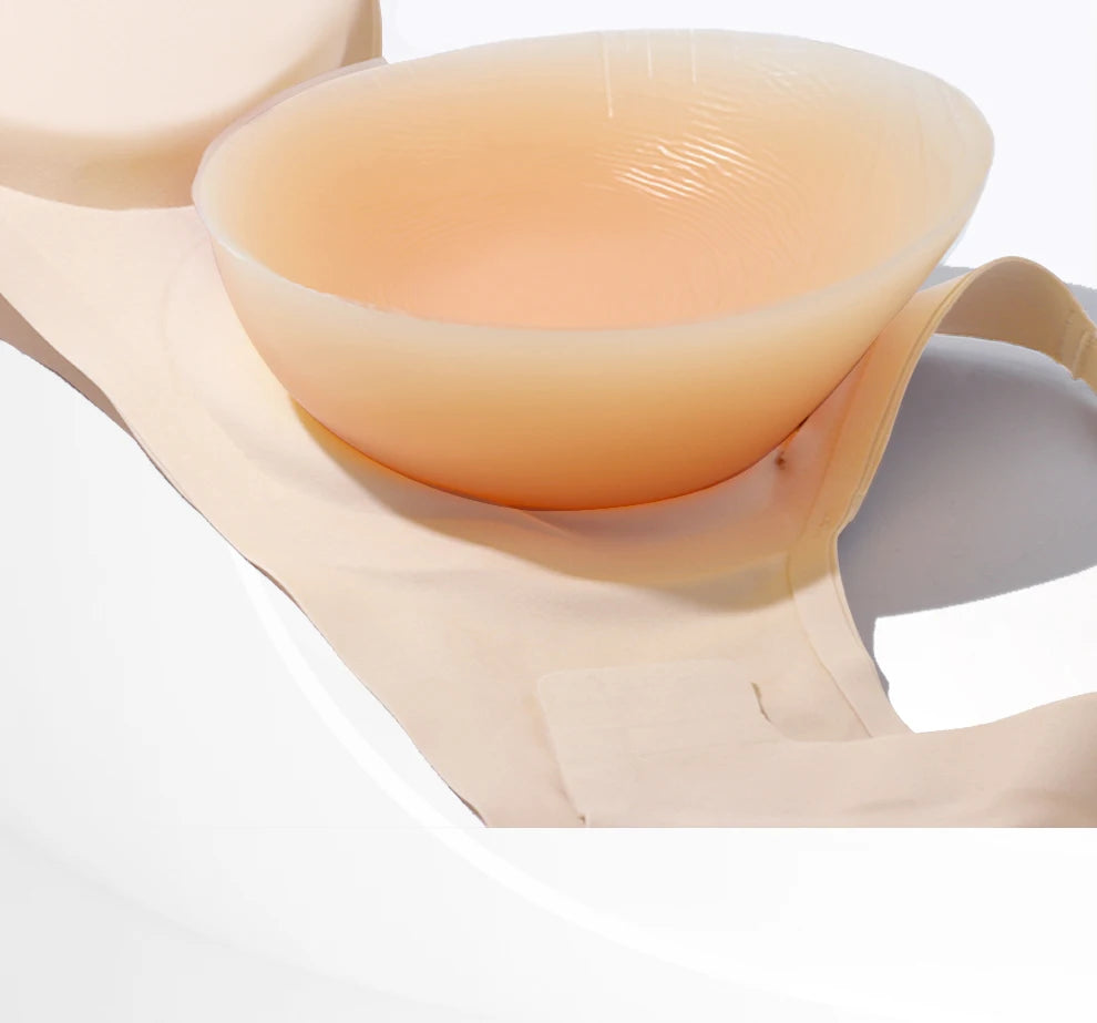 LERVANLA Silicone Breasts Pads Forms Pads Chest Women's Fake Boobs Enhancement Magnify Underwear 2-in-1Breast Becomes Big