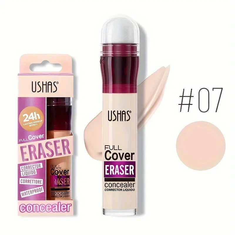 12 Color Liquid Concealer Moisturizing Rotating Sponge Head Concealer Long Lasting Lightweight Multi-use Foundation Makeup