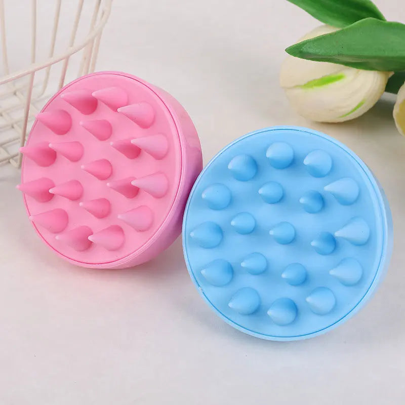Silicone Scalp Massage Comb - Soft PE Bristles Shampoo Brush for Deep Cleansing, Home SPA & Bath Brush