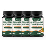 Glucosamine Chondroitin MSM Turmeric Capsules - 3x Strength, Supports Joint Health, Joint Mobility & Comfort for Men and Women