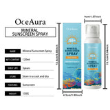 OceAura Sunscreen Spray Spf 50 Anti UV Protection Oil Control Waterproof Sunburn Prevention Skin Care Mineral Sun Cream Spray