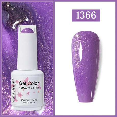 Clou Beaute Gel Nail Polish Neon Brown Royal Blue Red Green Pastal Nude Nail Art Varnishes Gel Lacquer HEMA/TPO FREE UV Gel Nail