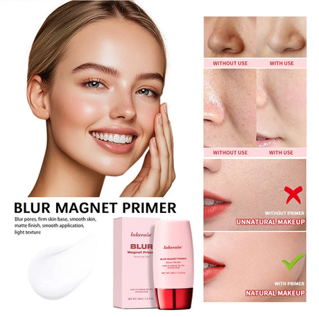 Blur Magnet Primer Base Makeup Smooth Pore Coverage Foundation Moisturizes Even Skin Tone Matte Finish Base Primer Cosmetic