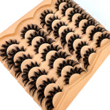 AMSDCN 14 Pairs 3D  Lashes Fluffy False Eyelashes Thick Volume Cat-Eye Faux Lashes Natural Long Wispy Lashes extension Pack