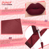 Matte Lip Gloss 8pc/set: Waterproof Lipstick Moisturizing Long Lasting Non-Stick Cup, Nude, Y2K Christmas Valentine's Day Gifts