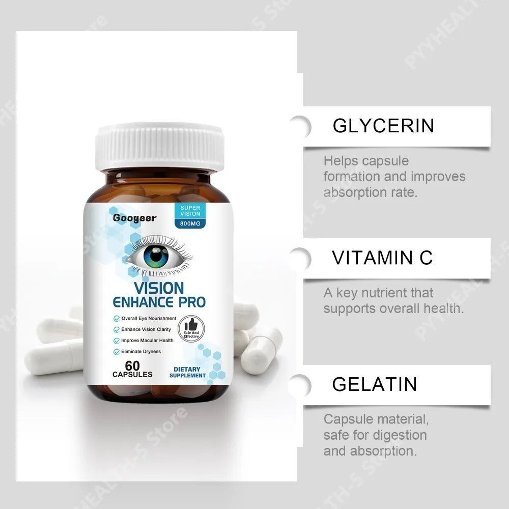 Vitamin C Eye Nutrition Support Capsules Supports Daily Eye Wellness Comfort Daily Wellness Supplement