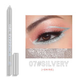 12 Colors Shine Pearlescent Eyeliner Pencil Waterproof Lasting Matte White Black Brown Smooth and Easy To Color Eyeliner Gel Pen