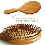 Wooden Hair Brush Improve Hair Growth Wood Hairbrush Prevent Hair Loss Comb Bamboo Comb Teeth Hairdressing Styling Hair Tools