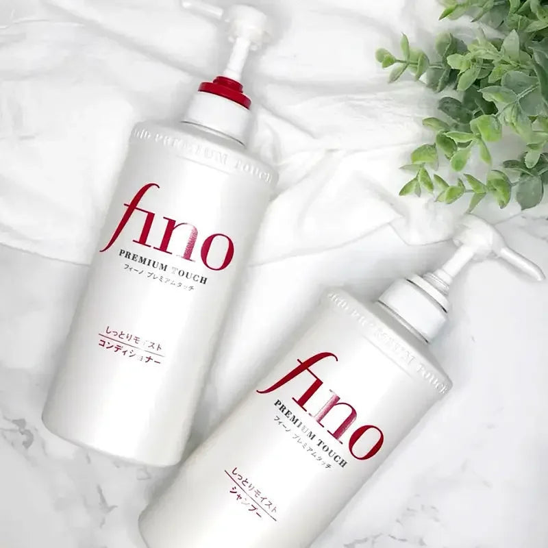 Fino Shampoo Conditioner 550ml/Hair Mask 230ml Oil Control and Glowing Soft Improves Frizzy and Damaged Hair
