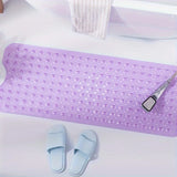 1Pc non-slip shower mat bathtub mat with drain holes and suction cups machine washable household bathroom shower carpet bathroom
