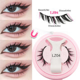 1 Pair Magnetic Eyelashes Set Reusable Easy to Use Eyelash Extension Tools Natural Curler False Eyelashes With Magnetic Tweezers