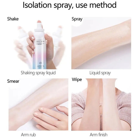 Red Pomegranate Whitening Essence Sunscreen Spray Waterproof Body Neck Moisturizing Hydrating Anti UV Protection For Skin Care