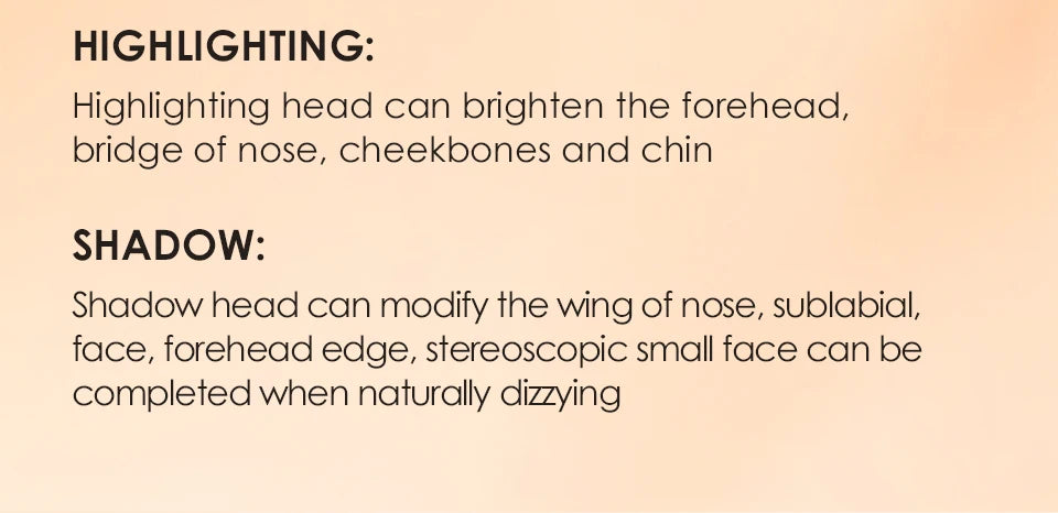 O.TWO.O Double Head Contour Concealer Stick Waterproof Matte Finish Brighten Highlighters Contouring Pen For Face Makeup
