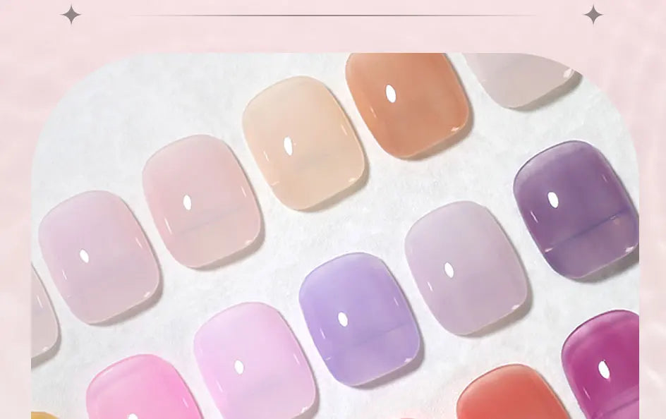 Clou Beaute Jelly Color UV Gel Manicure Summer Pink Nude Gel Nail Rainbow Nail Supplies For Professionals Semi-permanent Varnish