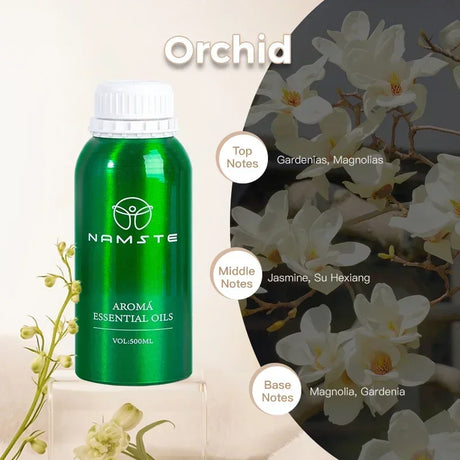 NAMSTE 500ml luxury Essential Oils Pure Natural for Diffuser humidifier Aromatherapy Jasmine Orchid Aroma Oil perfume spray
