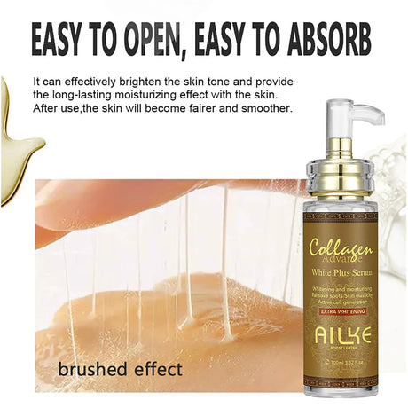 AILKE Collagen Whitening Set, Moisturizer, Hydration, Dark Spot Removal, Brightening Body Lotion, Armpit Whitening Cream