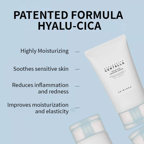 Korean Centella Hyalu Cica Water-Fit Sun Serum SPF50 Sunscream & Facial Hyalu-Cica Moisture Cream Beauty Skincare Sets