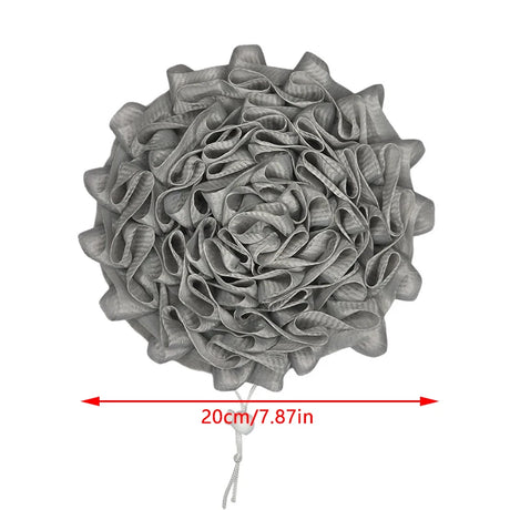 2-In-1 Bath Ball Towel Loofah With Drawstring Closure For Soap Soft Exfoliating Mesh Shower Sponge Skin Care Bathing Tool
