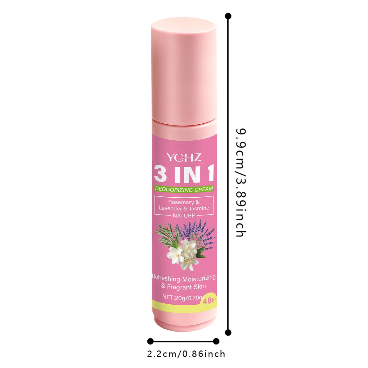 20g of 3-in-1 Intimate Care Solution, Lasts for 72 Hours, Eliminates Odor and Stickiness, Suitable for Underarms, Hands, Feet, and Private Body Areas, Unisex