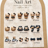 50PCS Nail Parts Charms Cute Cartoon Hello Kitty Nail Art Jewelry Decoration Phone Case Hairpin Manicure Press On Accessories