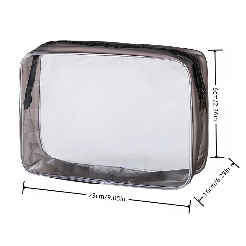 Clear Cosmetic Bag, Transparent Makeup Organizer Pouch for Toiletries, Portable Travel & Gift Storage ﻿
