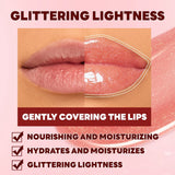 Qibest 8 Colors Moisturizing Diamond Shimmer Glitter Lip Gloss Makeup Sparkling Glitter Liquid Lipstick Pearl Lipgloss Tint