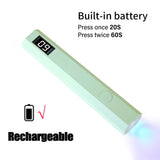 Convenient Handheld Nail Dryer Lamp UV/LED Nail Curing All Gel Polish Nail Art Tool USB Rechargeabl Quick Dry Nail Lamp