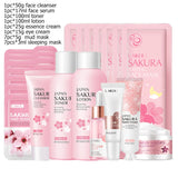 Green Tea Skin Care Kit Korean Cosmetic Moisturizing Exfoliate Beauty Face Care Set For Women Sakura Products kit