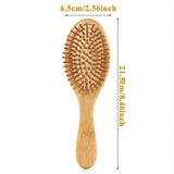 Wooden Hair Brush Improve Hair Growth Wood Hairbrush Prevent Hair Loss Comb Bamboo Comb Teeth Hairdressing Styling Hair Tools