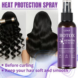 GSWP Botox Keratin Treatment Hair Spray, moisturizes and strengthens hair, reduces tangles, split ends, no need towash.100/200ml