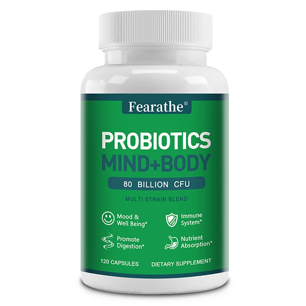 Prebiotics Probiotics & Digestive Enzymes Capsules, Support Gut Care Gastrointestinal Health, Gentle Digestion & Immune Wellness