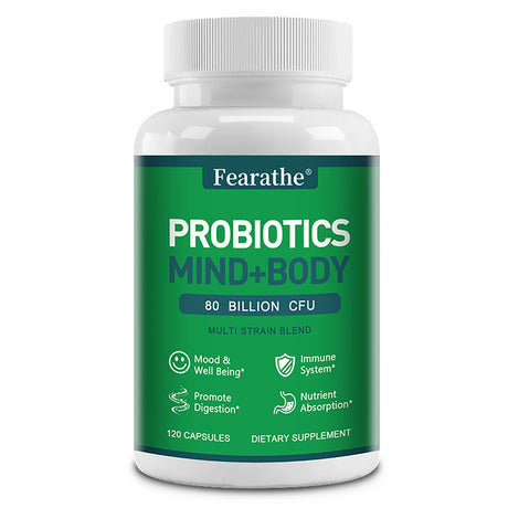 Prebiotics Probiotics & Digestive Enzymes Capsules, Support Gut Care Gastrointestinal Health, Gentle Digestion & Immune Wellness