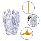 Physiotherapy Foot Care Massage Relieve Tired Feet Sock Acupressure Foot Massager Reflexology Socks Foot Acupoint Massage Tool