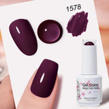 Clou Beaute Grey Color Nail Gel Polish Full Coverage Nail Polish Dark Red Gel Lacquer Varnish Vernis Semi Permanent Nail Art