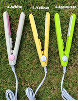 New Curling Iron Mini Hair Straightener Iron Ceramic Straightening Styling Tools Hair Curler Flat Iron Beard Straightener