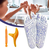 Physiotherapy Foot Care Massage Relieve Tired Feet Sock Acupressure Foot Massager Reflexology Socks Foot Acupoint Massage Tool