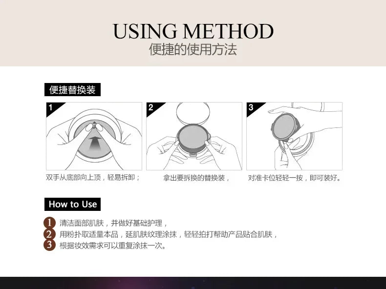 BB Air Cushion Foundation CC Cream Concealer Whitening Long Lasting Waterproof Moisturize Brighten Oil-control Makeup Cosmetics