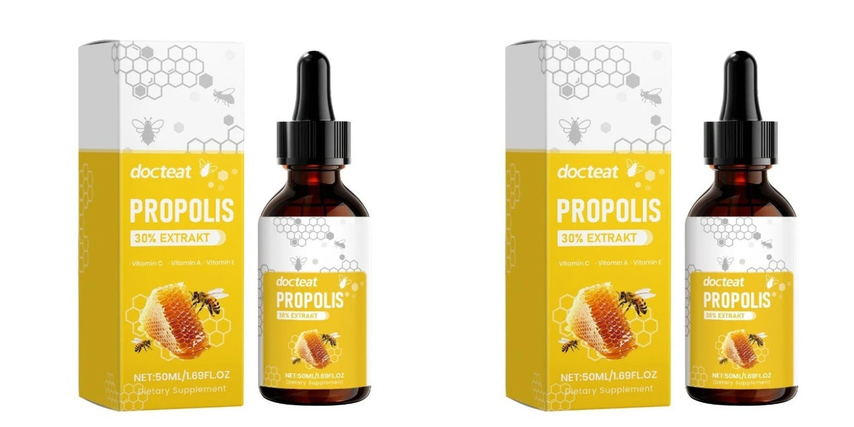 Propolis Extract Liquid with Vitamin A C &E Antioxidant Daily Wellness Support Dietary Supplement for Adult Natural Formula 50ml