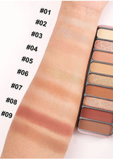 Desert Rose 9 Color Eyeshadow Palette High Pigment Matte Mineral Waterproof Long Lasting Natural Earthy Tones Makeup