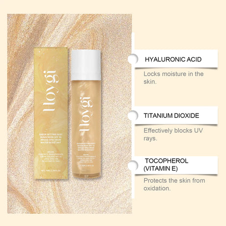 Spf 50+ Makeup Setting Spray Oil Control Natural Refreshing Waterproof Lasting Makeup Fixer Sun Protection Face Mist Cosmetics